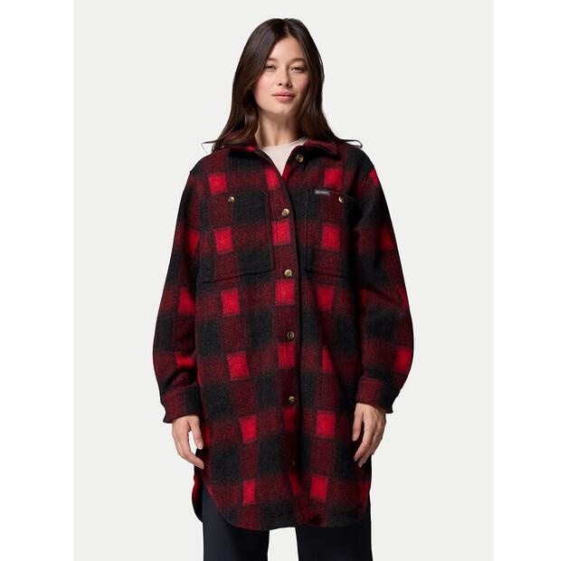 

Демисезонная куртка Columbia Wildest Venture™ 2136171 бордового цвета, свободный крой XL