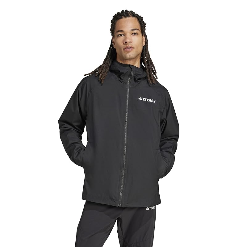 

[Adidas] hard shell telex multi 2 layer structure RAIN. RDY jacket HAU46 men s black/black (JN8804)