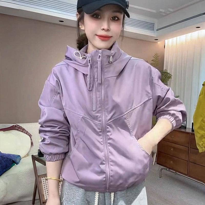 Women's Zip Up Hooded Jacket in Multiple Colors