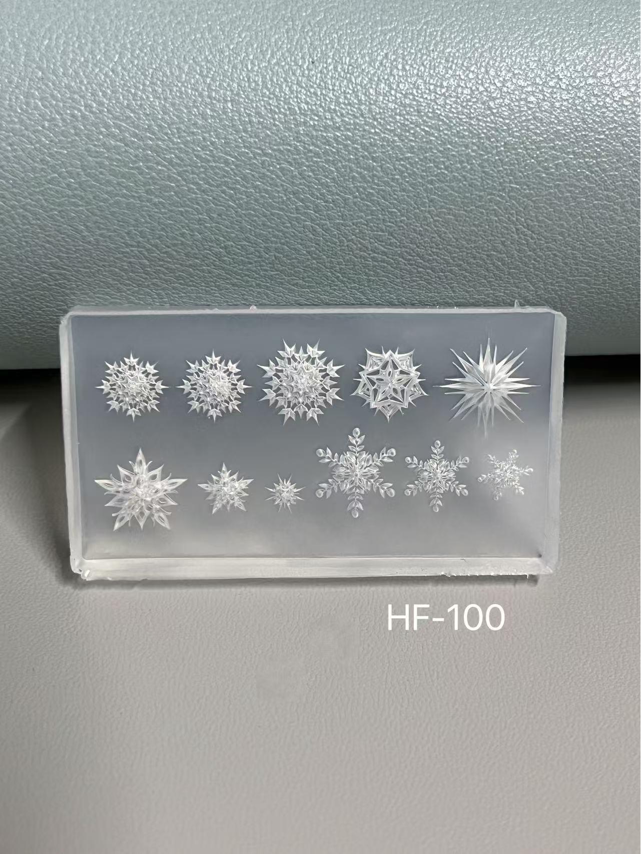 Набор силиконовых форм для нейл-арта «Бабочка и снежинка»