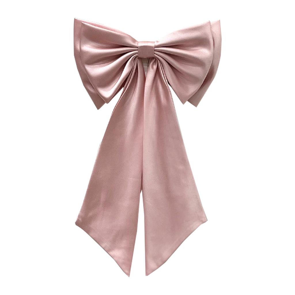 Elegant Satin Wedding Dress Bowknot Lightweight Detachable Bow Waist Decoration for Stage Performance and Cosplay