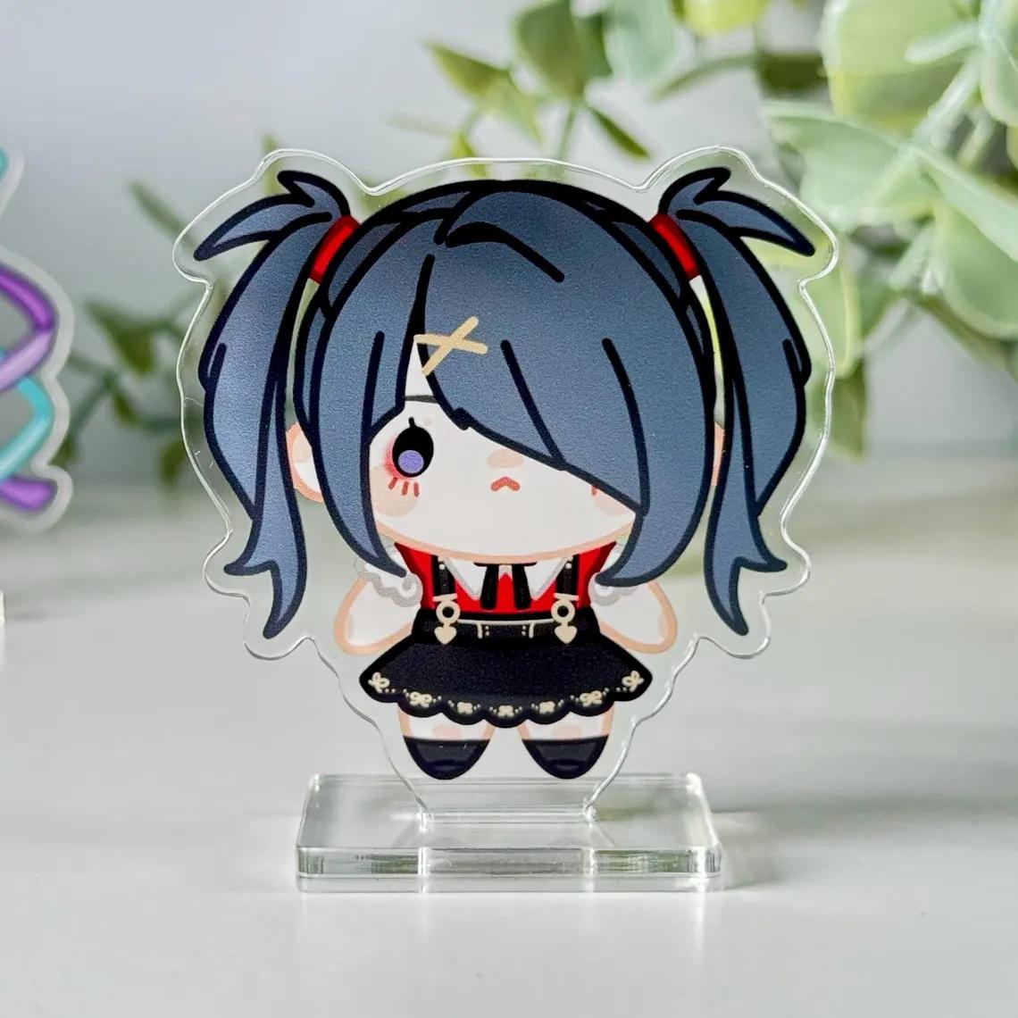 

8Cm Acrylic Standee for NEEDY GIRL OVERDOSE Ame-Chan Ongaku Tenshi Anime cute Desktop Peripherals Ornament Exquisite Gifts Toys 8cm