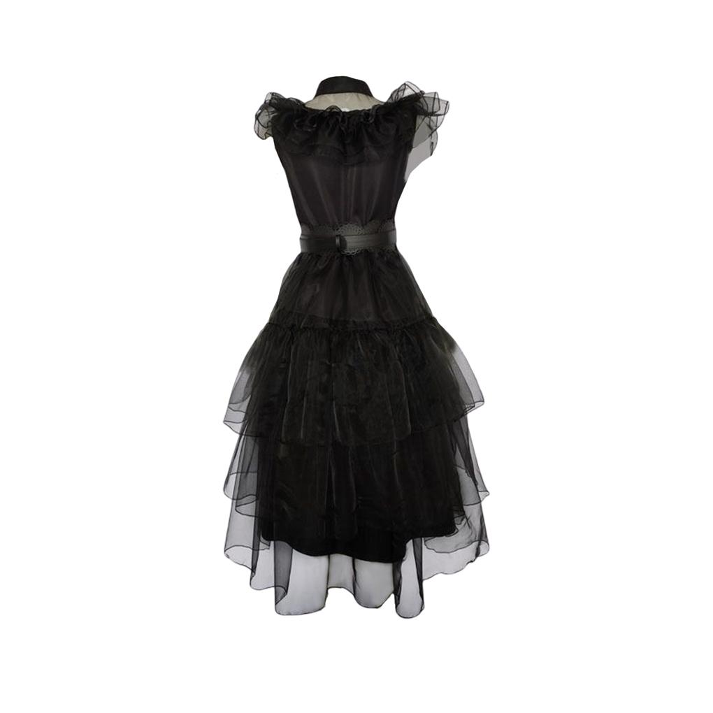 Girl Dress Carnival Suit Cosplay Costume Fine Workmanship Exquisite Beautiful with Belt Attractive Festival Accessories