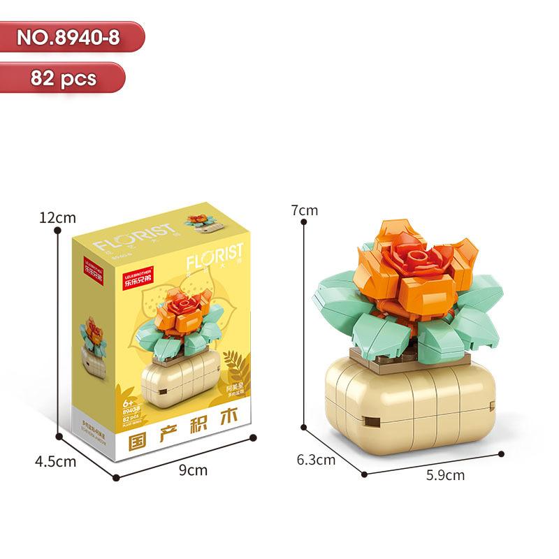 

Горщик для сукулентів Горщик Апогей Корал Фіолетовий Піон Гірська троянда Блакитна сосна Модель для складання Дитячі конструктори Подарунок