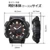 Casio AEQ-110W-3AV Men's World Time Analog-Digi Quartz Watch with Black Inverted LCD and Military Green Display (Imported)