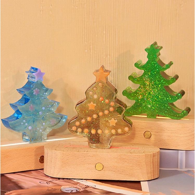 Christmas Tree Silicone Moulds Castings Molds Plaster Molds Scented Candle Molds Ornament for Chocolate Cake Decorations
