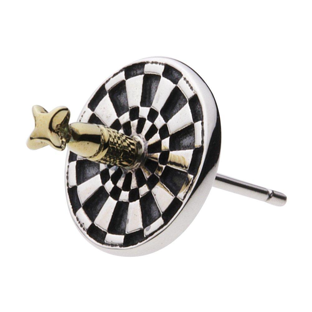 

Dart Board Earrings 925 Silver e0576 [Cenote] [Silver Accessories]