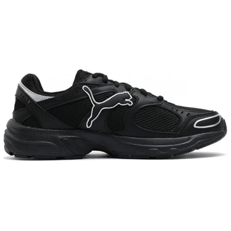 Puma Axis Komfortable Enkle Sklisikre Lavsko Løpesko Unisex Sneakers Svart Sølv 368465-21