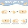 [Adjustable Waist Buckle] 4pcs Adjustable Waist Buckle | Petal Patterned Pants Adjuster for Fashionable Lazy Waist Belts, Waist Adjustment Clip