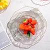 Nordic Gold-Rimmed Glass Fruit Plate