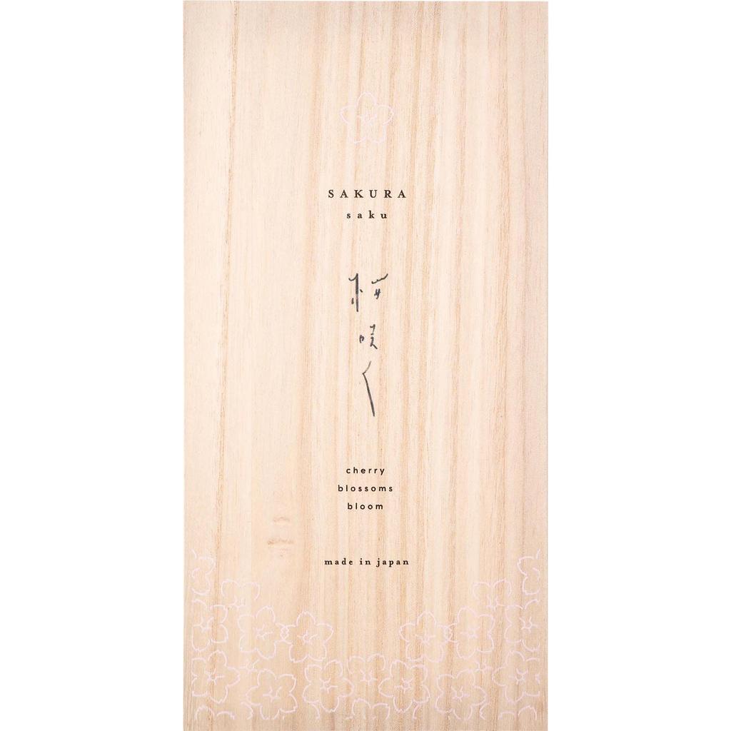 Hashikura Matsukan Chopsticks Dishwasher Safe Couple Chopsticks Natural Wood Pair Set 23cm 21cm Chopstick Rest Included Sakura Sakura Style Blue