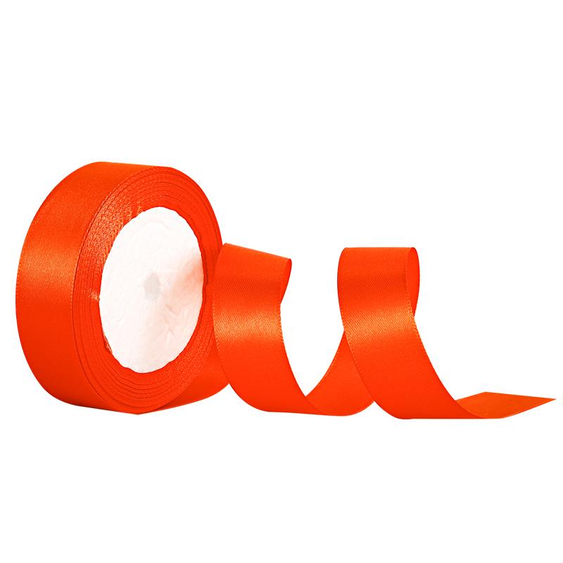 2.5cm Polyester Satin Ribbon for Gift Box and Hair Accessories