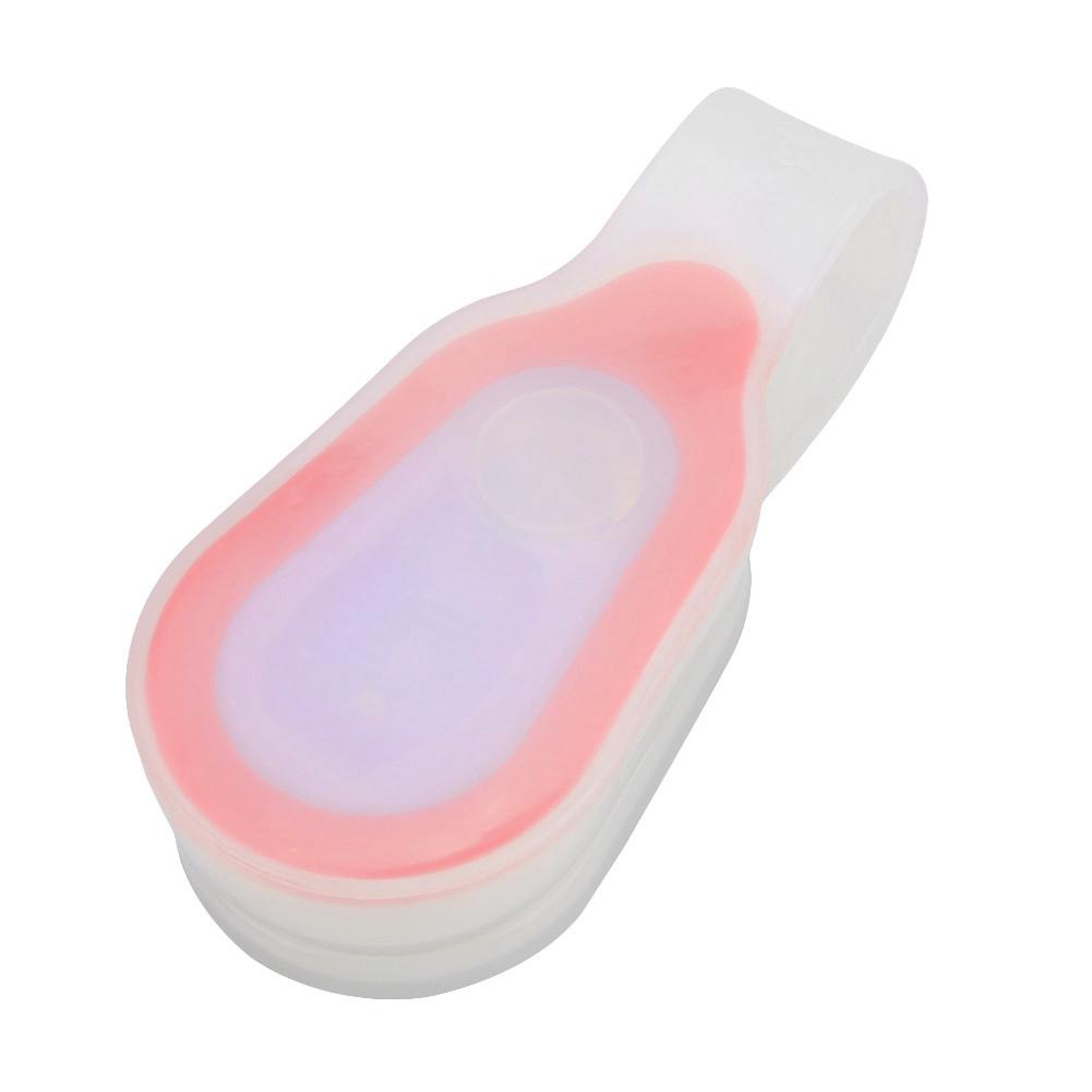 Silicone Gel Night Cycling Running Backpack   Warning LED Flash Light Lamp(red)