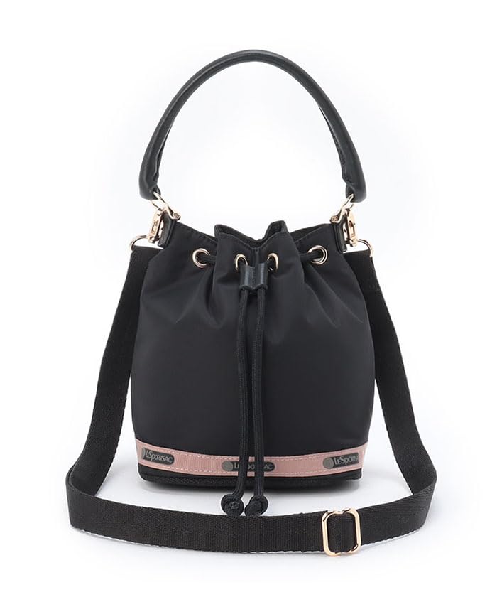 

Официальная сумка через плечо SM DRAWSTRING Shadow Black [LeSportsac] BAG/1061 Женская