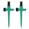 Lawn Sprinkler with Spike Base Ground Insert Water Sprinkler Adjustable Garden Sprinkler for Yard Patio Lawn Grass Irrigation
