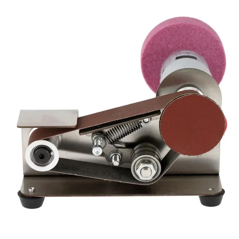 220V Mini Electric Belt Sander Machine Cutter Edges Sharpener DIY Grinding Polishing Sander Grinder Power Tools 110V