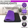 Car Gel Cooling Seat Cushion 3D Honeycomb Cool and Breathable Cool Ice Silk Car Home Office Chair Cushion Car Accessories