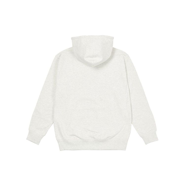 Palace Puff Drop Shadow Logo Print Hoodie Unisex Hoodie Light-Grey-Marl P21CS241