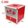 Portable Red Translucent Ballot Box