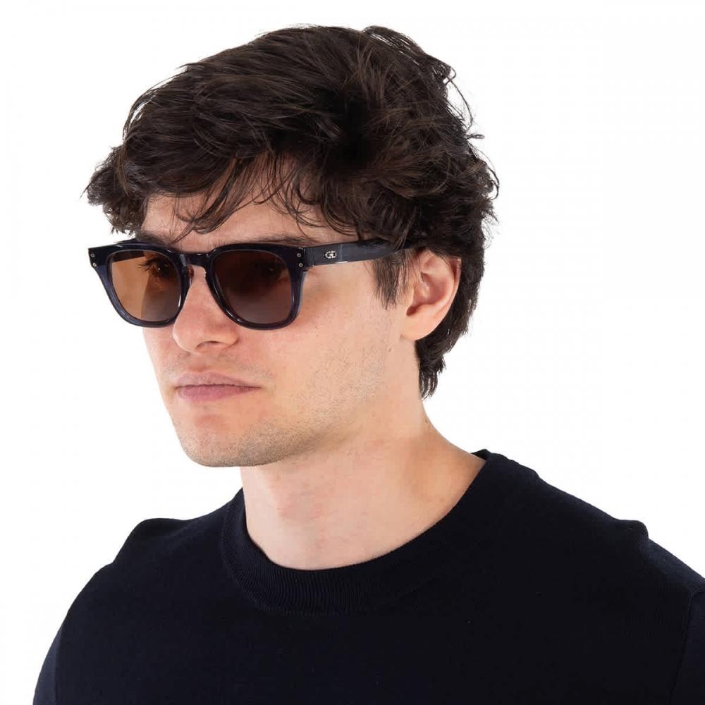 Salvatore Ferragamo Men S SunglaSSeS Amber Square Sf1057S 456 49 Multi