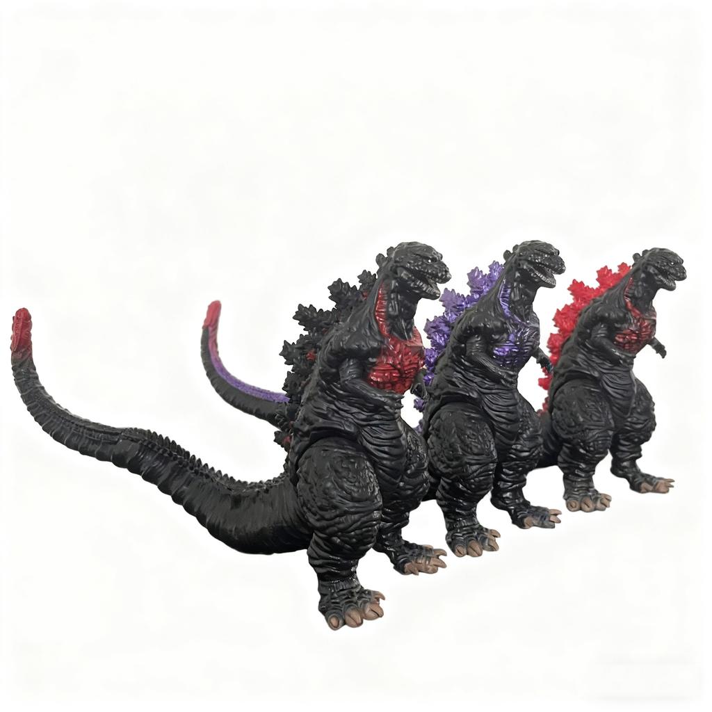 3 Farben Godzilla Film Actionfigur Shin Godzilla Roter Lotus Weichgummi Modell 17cm Monster Dinosaurier Kinderspielzeug Bewegliche Puppe Geschenke