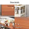 Multi-Layer Kitchen Organizer: Storage Rack, Bowl Cabinet, Cutting Table, Microwave & Vegetable Shelf, Floor Standing Cupboard