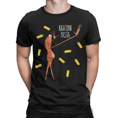 Rigatoni Pasta Marcus the Worm Apparel Unisex T Shirt 100% Cotton Tee Graphic Printing  T-shirt Clothing