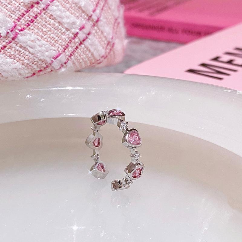 Design Unique Heart Copper Ring For Women Adjustable For Trendy Ins Inspired 2023 Look