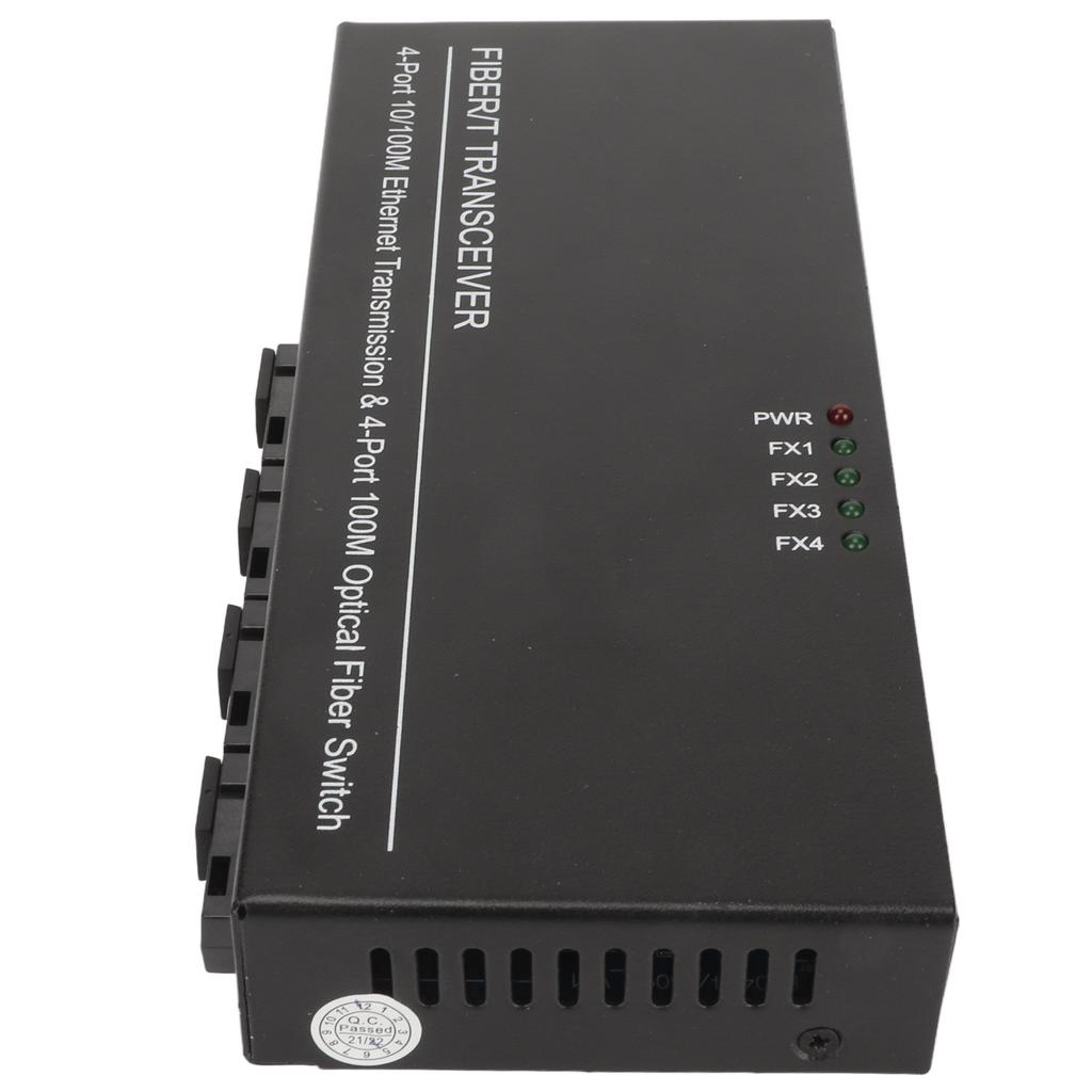 SFP Fiber Switch 8 Ports 10 100M Self Adaptive LED Indicator Plug and Play Ethernet Optical Switch