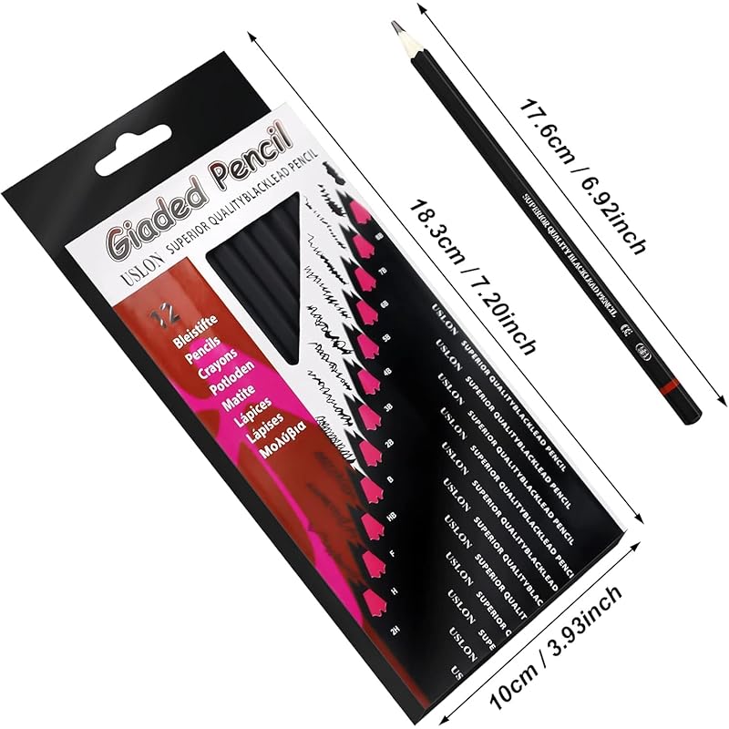 

Corslet Pack Of 2 Drawing Kit 12Pc Drawing Pencils Set Sketch Pencil Set Sketching Kit Graphite Pencil For Drawing Sketc 1 count (Pack of 2)