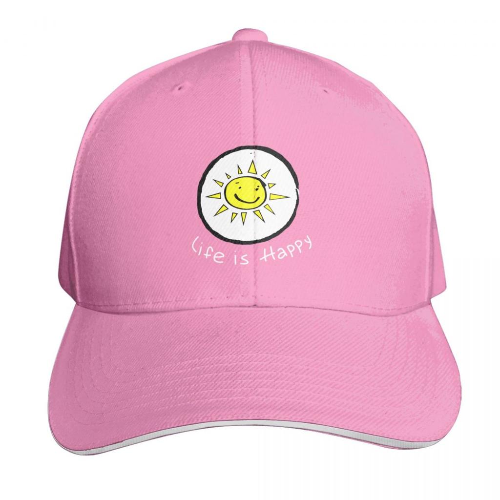 LIFE IS HAPPY Baseball Cap Hat Unisex Fishing cap beach hat fashionable Caps Unisex Womens