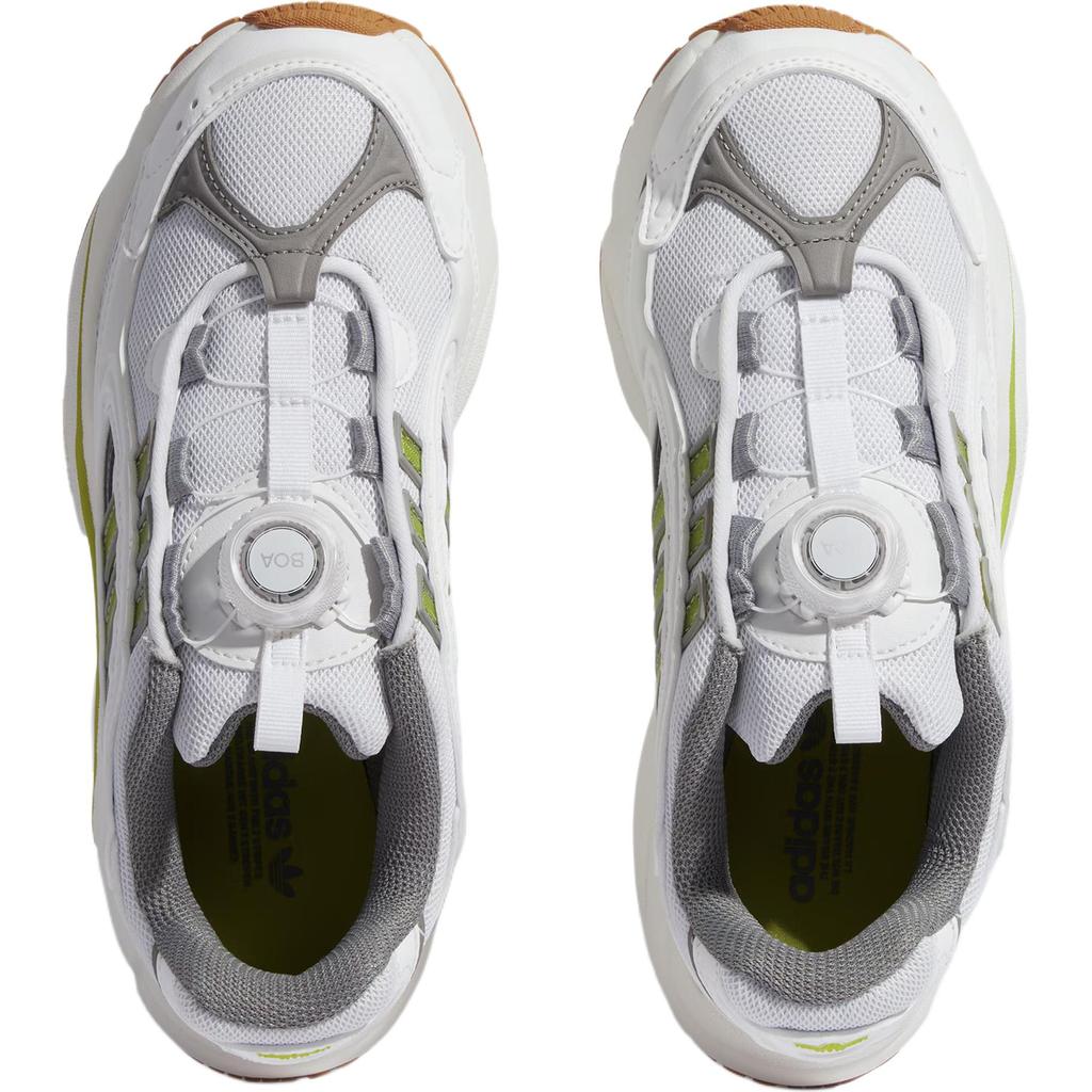 Adidas Originals Ozmillen Boa Shoes Comfortable Versatile Low Top Kids Casual Shoes Unisex Shoes White Green HQ0272