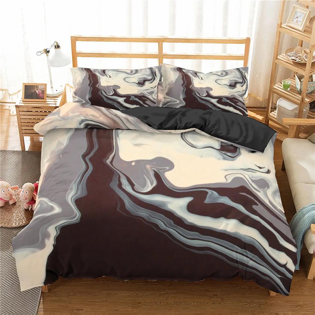 Blue Bedclothes Winter Comforter Bedding Set Bed Linens Duvet Cover King Size Pillow Cases Modern Simple Bedroom Set Cover Hot