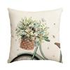 Vikama Floral Cushion Cover Summer Decorative Cushion Cover Rustic Country Home Living Room Sofa Bedroom Cushion Cover