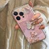 Pink Lace Butterfly Design Clear Phone Case For iPhone 17 16 15 14 Pro Max 13 12 11 7 8 Plus 16e 17 Air Soft TPU Cover