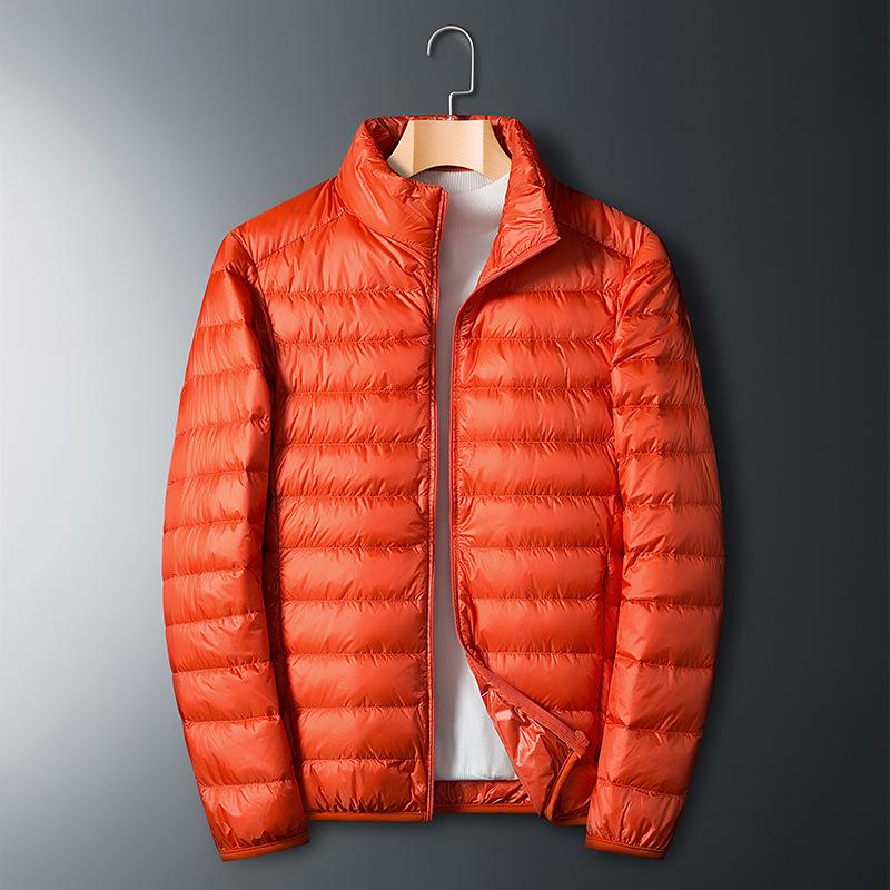 Jacket Men's 2025 Fall/Winter New Men's Light Down Jacket Short Warm and Fashionable Stand Collar White Duck Down Men's Clothing