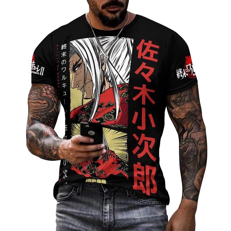 Tricou grafic Anime Record of Ragnarok pentru bărbați Îmbrăcăminte Harajuku Moda 3D imprimat Manga Cartoon Bărbați Y2k Tricou Streetwear