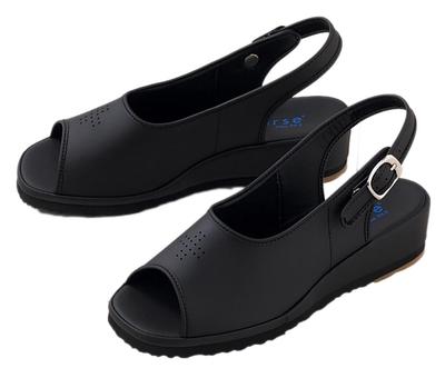 Fuji Rubber Nurse Antibacterial and Ideal for and Standing Wide 3E Comfortable for Office Nurse Size Sandals, Odor-Resistant, Women's Classic,