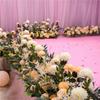 100 cm romantische Hochzeitsblumen-Wanddekoration, künstliche Straßenführungsblumen für Hochzeit, Party, Bogen, Blumen, Girlande, Hintergrund, Zuhause, Party-Dekoration