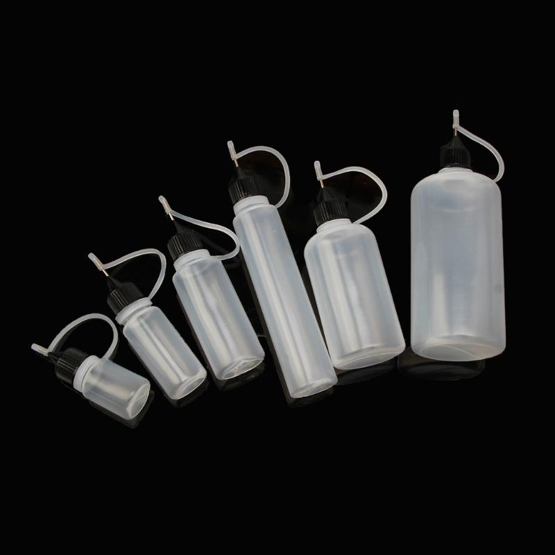 Squeezy Bottle with Nozzles Needle Tip Glue Bottle DIY Paper Art Quilling Tool Precision Bottle Needle Bottle Applicator