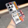 D-Dhl Express Label Phone Case for Samsung S26 S25 S24 S23 S22 S21 FE Plus Ultra Black 2-in-1 Jelly silicone case