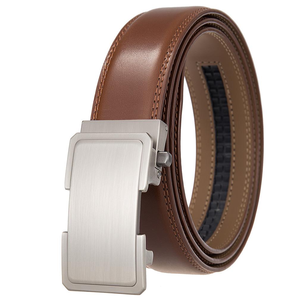 Belt Belt, Two-Layer Leather Belt, Automatic Buckle Belt Ly36-25568-1