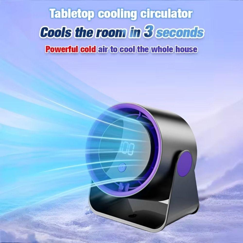 Low Noise Desktop Fan 5-speed Adjustment Digital Fan Desktop Style Mute Fan Study Room