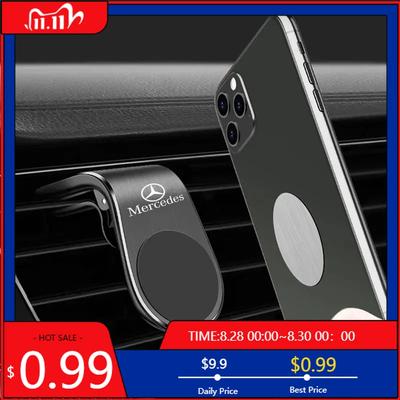 GLC GLB Magnetický Logo Auta Univerzální Držák na Mobilní Telefon pro MERCEDES BENZ W203 W204 W205 W209 W210 W211 W212 W176 W166 W163 W2