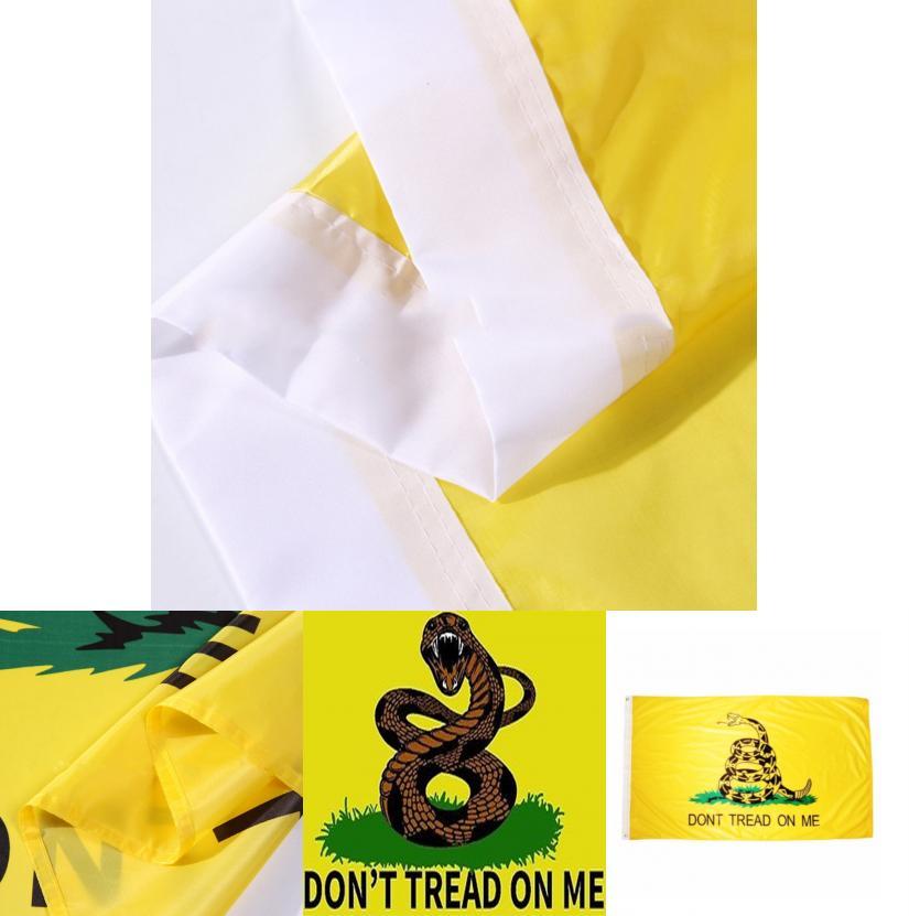 Dont Tread On Me Snake Flag Polyester Material Gadsden Flag For Independence Day Celebrations