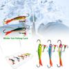 5 buc 2025 62mm/10g Momeală pentru pescuit pe gheață de iarnă AD-Sharp Lingură Jigging Momeală Metalică Balansor 5 stiluri Momeală pentru pescuit pe gheață