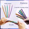 5/10pcs Soft & Bendable Magic Pencils  Colorful Stripe Design Perfect for Kids & Students Classroom Gifts & Back To School Supplies