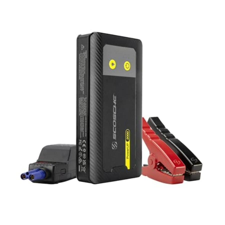 Portable 12V Car Battery Jump Starter 2000A Jump Box with 30W Fast Charge Power Pack LED Light Jumper Cables Kit for 8.0L Gasol up to 12 Cylinder