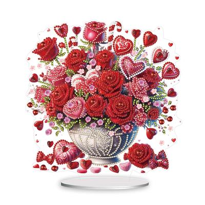 Tischplatte Diamantmalerei Ornamente Kits Schreibtisch Diamantkunst Kits Diamantmalerei Schreibtischdekorationen für Büro Schreibtischdekoration