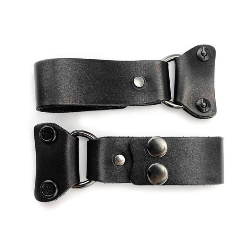 Cutter Sheath Fastener Vegetable Tanned Cow Leather Waist Belt Buckles Clip Carry System for Straight Cutter Sheath Cover